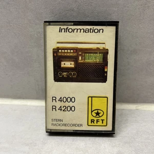 RFT DDR MC Kassette Stern Radiorecorder Information R4000 R4200 - Bild 1 von 6
