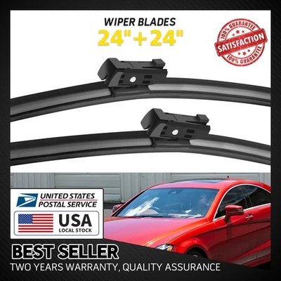 Limpiaparabrisas delantero 24" y 24" para Mercedes-Benz E250 E350 E400 E550 OEM Foto 1 de 4