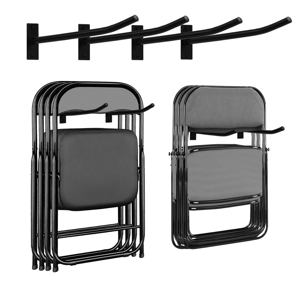 MEIPEIQIZHI Garage Storage Mechanism Wall Mounted Folding Chair Rack Garden Tool Manager