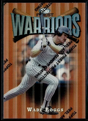 1997 Topps Finest WADE BOGGS #62 Refractor SP Warriors w/Coating Yankees N1605 - Image 1 of 3