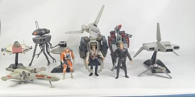 Lote de figuras y barcos Star Wars años 90/Y2K Foto 1 de 4