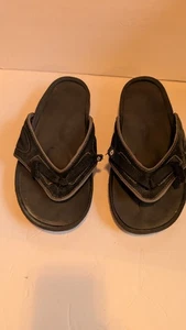 Foot Levelers Flip Flops Black And Grey Men's 10.5 - Picture 1 of 5