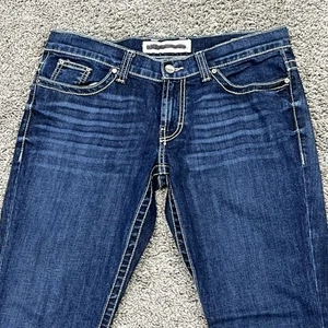 BKE Culture Ankle Skinny Jeans Womens 31x29 Whiskered Denim Western Cowgirl NWT - Picture 1 of 14