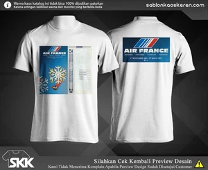 T Shirt Air France Orari Unisex Taglia dalla S alla 5XL - Foto 1 di 1