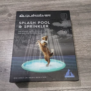 Quiksilver Planschbecken & Sprinkler für Haustiere 59x59x4 Zoll - Bild 1 von 2