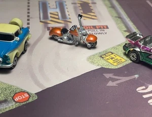 MicroMachines Scaled Harley (candy orange/chrome) OTHER VEHICLES NOT INCLUDED - Picture 1 of 5