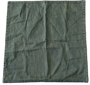 Pottery Barn Euro Kissenbezug gelbe Waschung Denim 24 x 24 Zoll - Bild 1 von 4