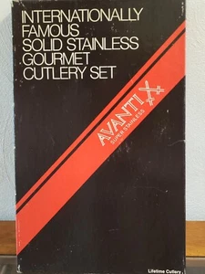 Vintage Avanti Super Edelstahl verpackt 6 PC Gourmet Besteck Set NEU - Bild 1 von 6