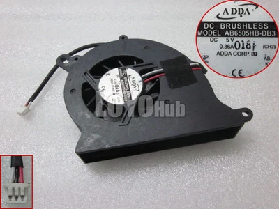 ADDA AB6505HB-DB3 Packard Bell Easynote GN45 Cooling Fan DC5V 0.36A 3-Pin  - Image 1 of 3
