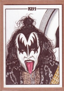 2018 KISS Comics Hand-Drawn Sketch GENE SIMMONS - Sketch Artist Carlos