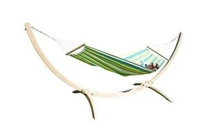 MacaMex Hängematte mit Gestell Siesta Grande Caribe Beach Set / 1 Person  410... - Picture 1 of 5