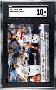 2018 Topps Now #323 Gleyber Torres/Juan Soto SGC 10 GEM MT - Picture 1 of 2