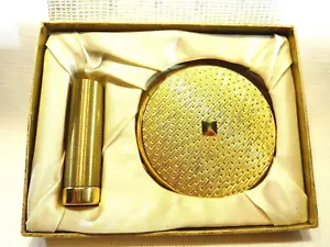 Vintage England Stratton Powder Compact & Lipstick Holder Boxed Set - Bild 1 von 11