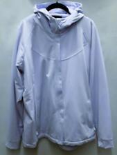 Women Kirkland Signature XXL mid-length coat pale blue hood front zip
