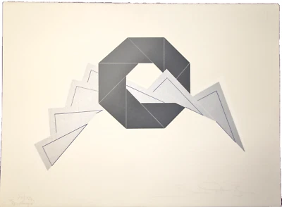 Farblithografie Simone et Bruno "Diaphague" handsigniert und limitiert - Bild 1 von 4