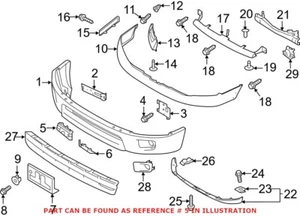 Genuine OEM Front Driver Left Tow Hook Cover For Nissan 62257EZ00A - Picture 1 of 1