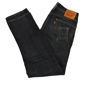 Levi’s 514 Jeans Blue Denim Regular Fit Straight Leg Dark Wash Men's 31W X 32L - Picture 1 of 8