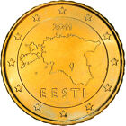 [#382301] Estonia, 10 Euro Cent, 2011, Vantaa, Ebc+, Latón, Km:64