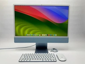Apple iMac 24" M1 8-Core CPU 8-Core GPU 16 GB RAM 2 TB SSD blau refurbished - Bild 1 von 5