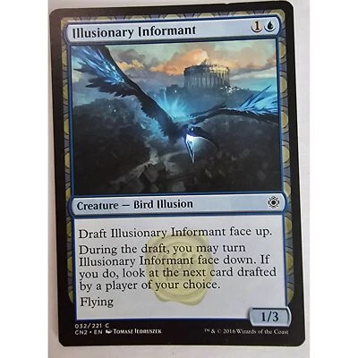 MTG Magic The Gathering Illusionary Informant Card Blue Conspiracy 2016 - Image 1 of 2
