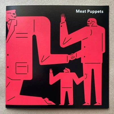 Mudhoney / Meat Puppets Warning 7" Black Vinyl Record LP Cleon Peterson Art Rsd - Image 1 of 4