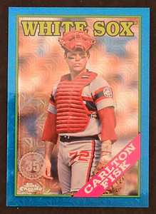 2023 Topps Update Silver Pack Blue # T88CU-72 Carlton Fisk - White Sox 108/150