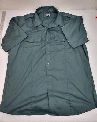 5.11 Tactical PDU Taclite Shirt Mens 17 17.5 Tall Gray Class A Center Front Zip - Image 1 of 4