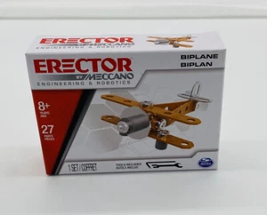 Erector By Meccano Engineering & Robotics Construction Set ~ Biplane ~ New - Picture 1 of 8