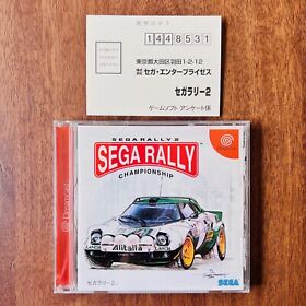 Sega Rally 2 Sega Dreamcast DC Japan w/Hagaki Reg Card