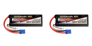 2 VANT 3S 11.1V 3000mAh 30C LiPo Battery EC5 GENS ACE LOSI ARRMA LECTRON TURNIGY - Picture 1 of 1