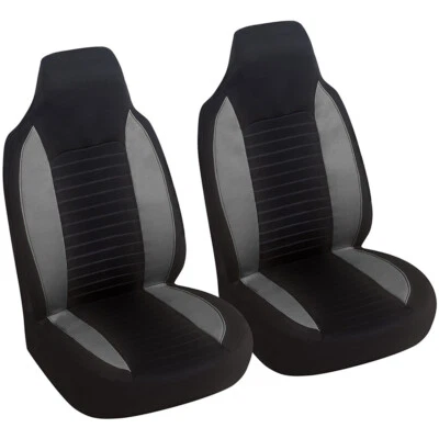 Front Car Seat Covers Cushion Protector High Back Bucket Chair Covers 4 Seasons - Image 1 of 4