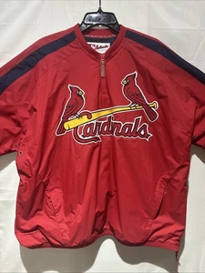 Majestic Authentic Collection St Louis Cardinals Windbreaker Herren Gr. XL 1/4 Zip - Bild 1 von 8