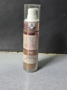 Revolution IRL Filter Longwear Foundation F14 Dark Brown Liquid Cream Coverup - Bild 1 von 4