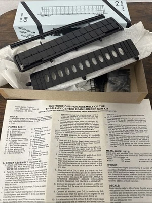 Front Range Products HO Kit #4000 - 63' Thrall viga central madera coche SIN DECORAR Foto 1 de 4