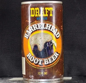 CERVEZA DE RAÍZ BARRELHJEAD LATA 12 OZ ** * The Shaw Company, Norfolk NE ** Vacía - Imagen 1 de 5