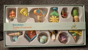 Weltmarkt Mini Holz Osterschmuck 12 Ornamente insgesamt ungebrochen Siegel - Bild 1 von 6
