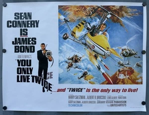 New “You Only Live Twice” 1967 UK Quad Reprint Movie Poster 27”x36” James Bond - Picture 1 of 7