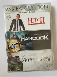Master Collection Hollywood Star WILL SMITH 3 DVD Hitch Hancock After Earth NEW - Foto 1 di 2