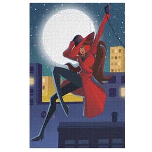 Carmen Sandiego Wooden Jigsaw Puzzle 1000 Pieces Stress Relief for Adults - Picture 1 of 7