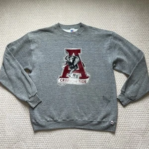 Sudadera De Colección Años 80 90 Universidad de Alabama Marea Carmesí Hecha en EE. UU. Talla L - Imagen 1 de 9
