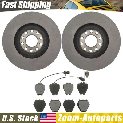 Kit de frenos delanteros rotores y pastillas para Audi S6 00-04 2002 2003 Audi A6 Quattro Foto 1 de 4