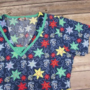 Dickies XS Scrub Top blau geblümt - Bild 1 von 5