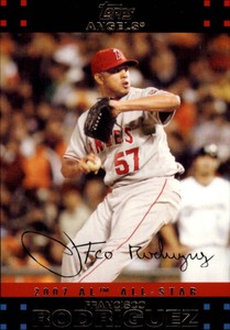 2007 Topps Update Los Angeles Angels Baseball Card #234 Francisco Rodriguez