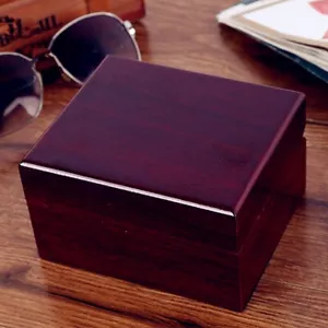 Wooden Jewellery Display Case Vintage Wood Watch Box Case Watch Organizer - Picture 1 of 9