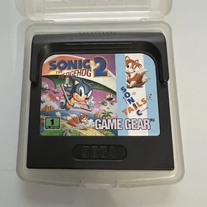SONIC THE HEDGEHOG 2 Sega Game Gear With Case - Picture 1 of 3