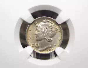 1923 "P" Mercury SILVER Dime 10c NGC MS62 #006 Uncirculated ECC&C, Inc. - Bild 1 von 5