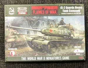 Flames of War SBX08 Soviet Is-2 Guards Heavy Tank Company Rare OOP - Picture 1 of 8