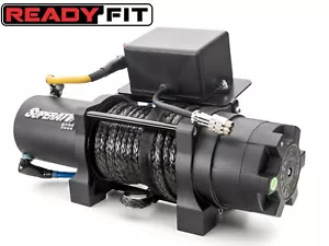 SuperATV Heavy Duty Ready-Fit Winch for Yamaha Wolverine RMAX 2 / 4 - 4500 lb. - Picture 1 of 5