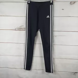 adidas girls leggings size large (14) compressions activewear black AS IS - Picture 1 of 11