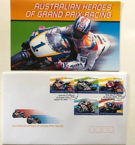 2004 Australian Heroes Of Grand Prix Racing - 5 Stamp Pack - Picture 1 of 7
